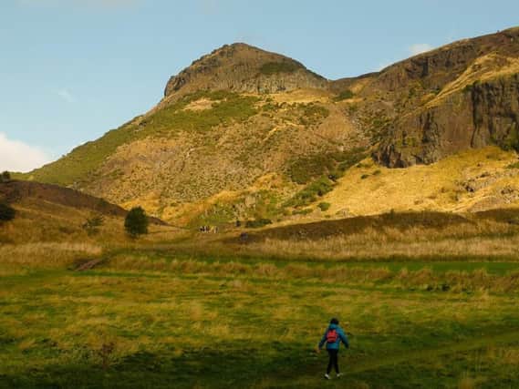 The elderly man was rescued from Arthur's Seat.