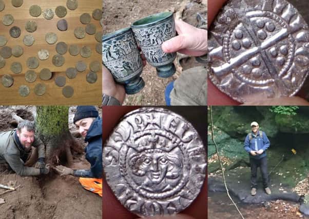 Experts have hailed the find in Roslin, uncovered by amateur historian Jaroslaw Musialkowski (bottom right)  in March.