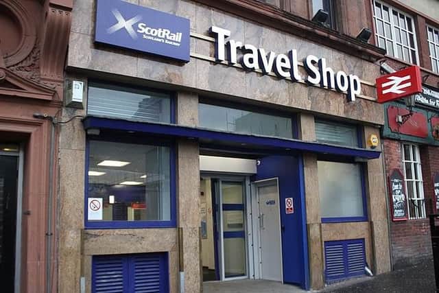 Unions said the travel shop at Glasgow Queen Street is among those facing cuts. Picture: Creative Commons/Geof Sheppard