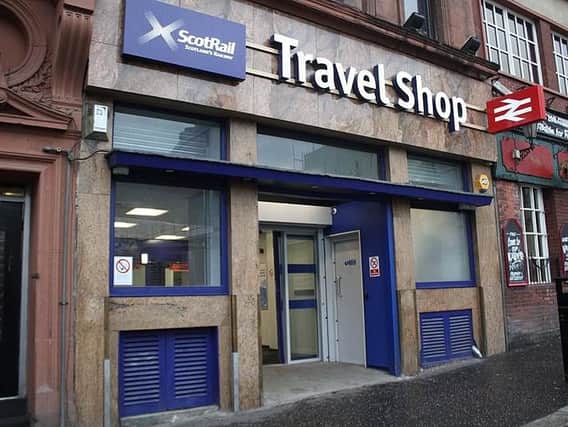 Unions said the travel shop at Glasgow Queen Street is among those facing cuts. Picture: Creative Commons/Geof Sheppard
