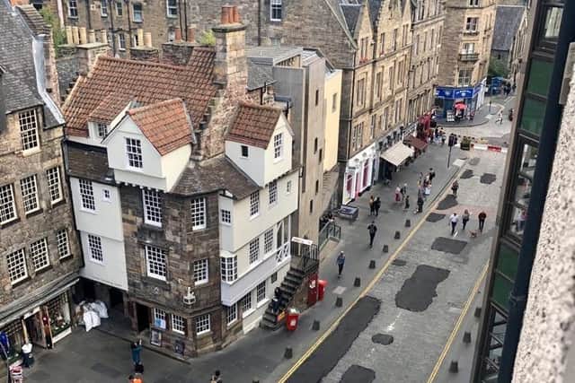 The repairs have been made on top of the city's traditional setts. Picture: Lisa Ferguson/TSPL