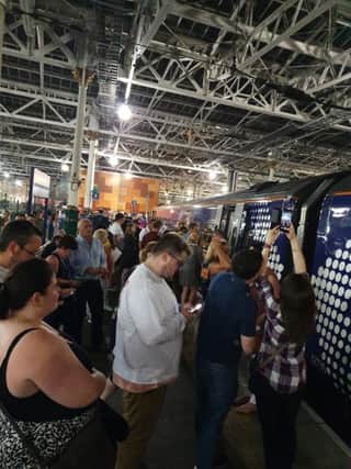 Borders Railway passengers were among those caught in the major disruption. Picture: Ross Ryrie