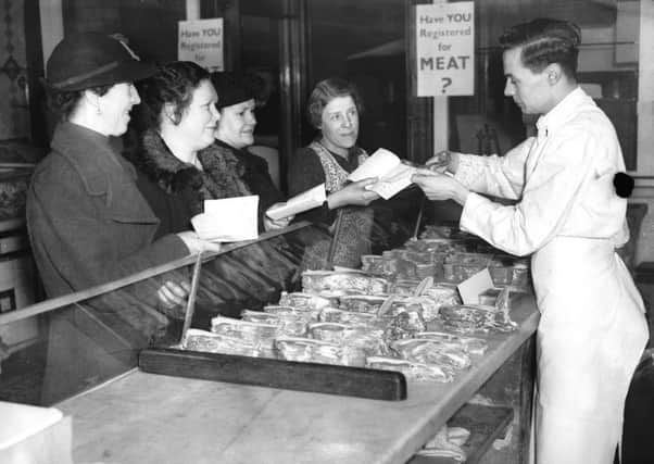 Will we go back to the days of shopping for meat with a ration book  and not being too picky about our choice of cuts? (Picture: Reg Speller/Fox Photos/Getty Images)