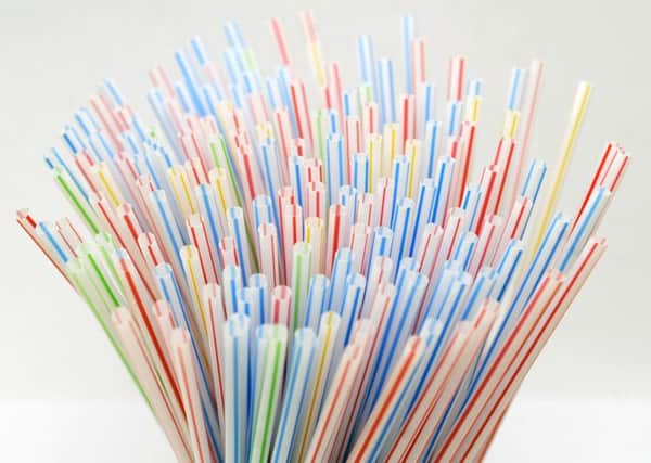 Hayley found lots of plastic straws on Portobello Beach. Picture: Michael Gillen