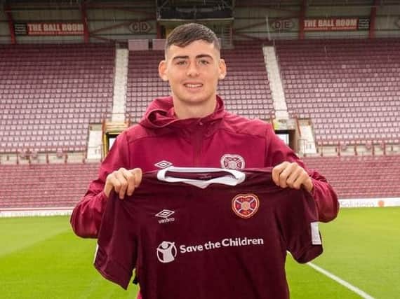 Cian Kavanagh after agreeing a three-year deal to sign with Hearts.