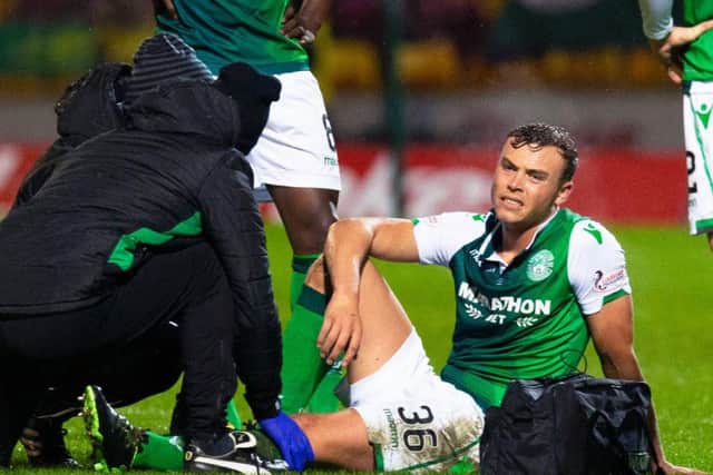 Ryan Porteous last played for Hibs away to Motherwell in January.