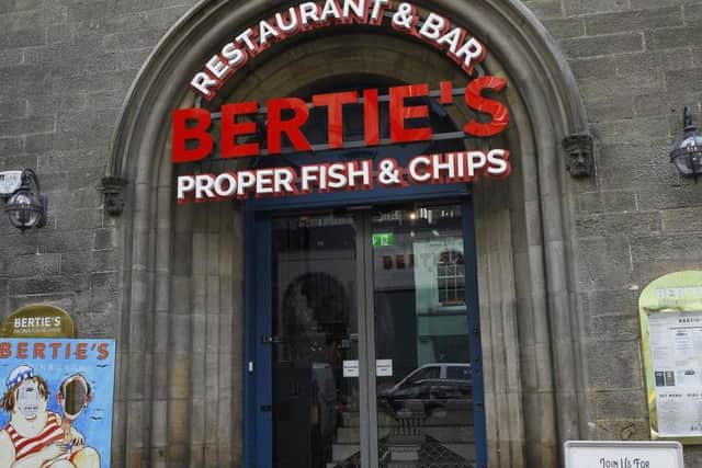 Famous Edinburgh chippy Bertie's