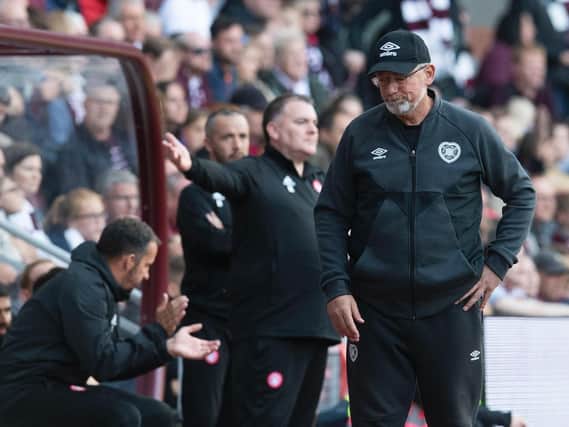 Hearts fans are fuming with manager Craig Levein. Picture: SNS
