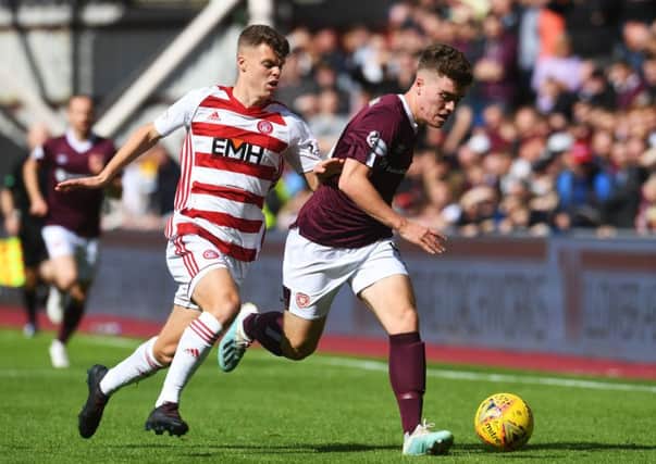 Euan Henderson is one of a clutch of youngsters who could leave Hearts on loan. Pic: SNS