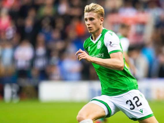 Oli Shaw looks likely to stay at Hibs rather than go out on loan. Pic: SNS