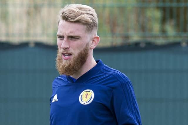EDINBURGH, SCOTLAND - SEPTEMBER 2: Scotland's Oli McBurnie during a Scotland media session at Oriam, on September 2, 2019, in Edinburgh, Scotland. (Photo by Paul Devlin / SNS Group)
