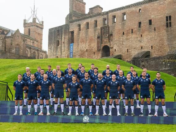 The 31-man Scotland squad is unveiled at Linlithgow Palace