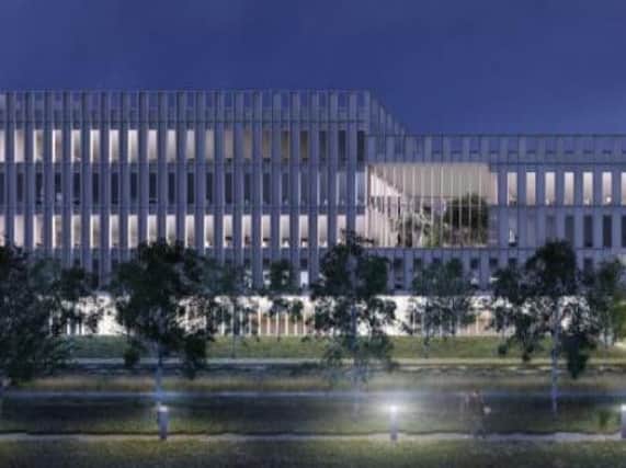 The proposed Usher Institute building, to open in 2023.