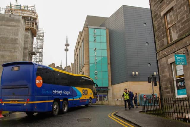The St Andrew Square bus station, Edinburgh
