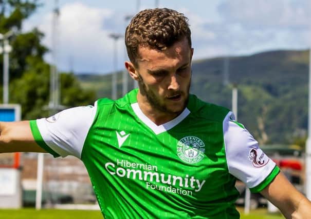 Tom James has played four competitive matches for Hibs