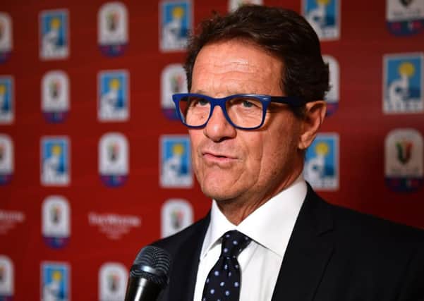 Former England manager Fabio Capello is speaking at a conference in Edinburgh. Picture: Valerio Pennicino/Getty Images for Lega Serie A