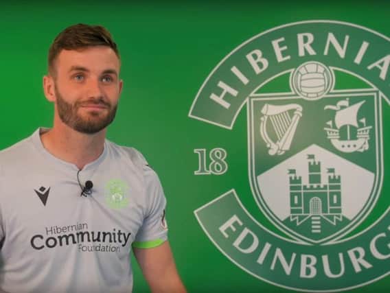 Jason Naismith speaks to Hibs TV after signing on a season-long loan deal from Peterborough