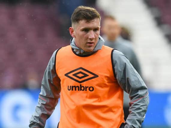 Hearts youngster Bobby Burns is due to be on the bench for Northern Ireland tonight