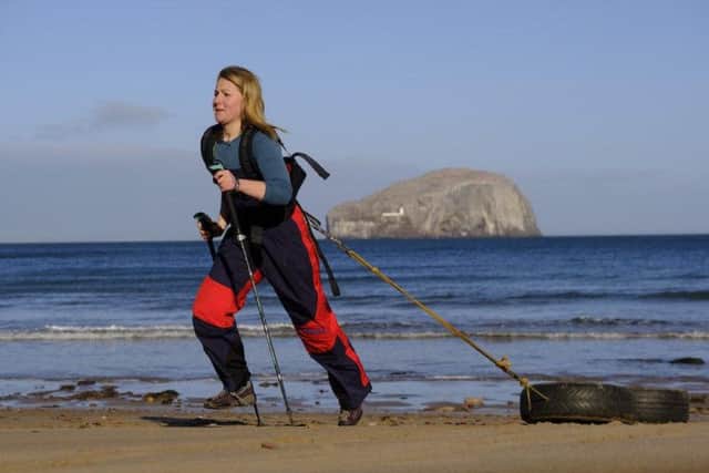 Mollie Hughes in training for her next adventure. Picture: Mollie Hughes