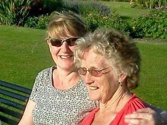 Sharon Roberts, 60, with her late mother.
