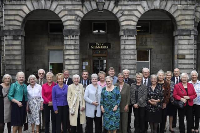 The lifelong friends flew in from Australia, Canada and from across the UK to celebrate their Diamond Jubilee Anniversary with a civic reception in the City Chambers.