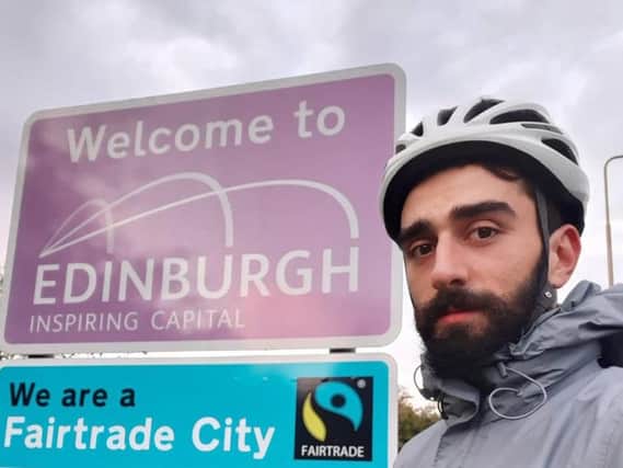Sandro arrives in Edinburgh
