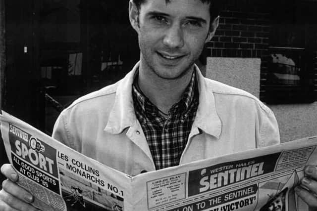 Suave: Scott started out as a reporter with the Wester Hailes Sentinel