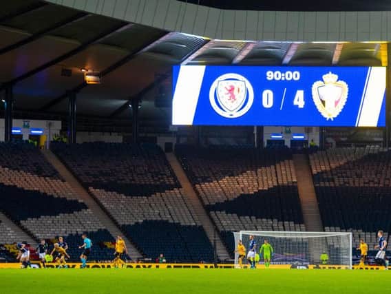 It was a long evening for Steve Clarke, Scotland players and the fans. Picture: SNS