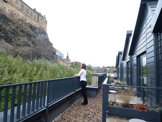 The new flats have an unrivalled view of Edinburgh Castle. Picture: Jon Savage