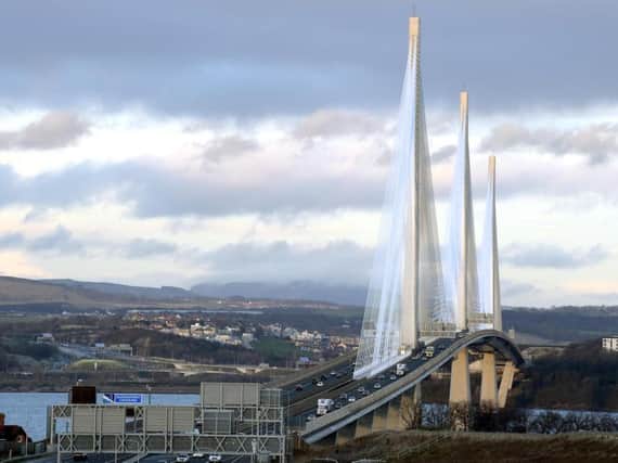 Galliford Try was part of the consortium behind the construction of the delayed Queensferry Crossing across the river Forth. Picture: Lisa Ferguson