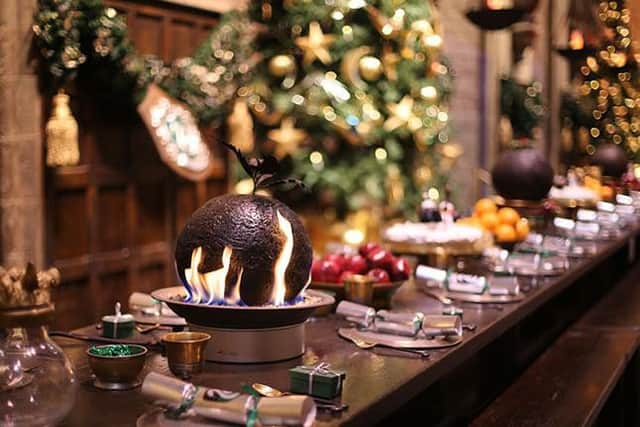 Does Christmas dinner in the Great Hall at Hogwarts sound perfect or what? (Photo: Warner Bros Studio Tour)