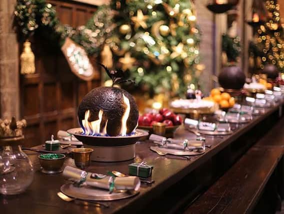 Does Christmas dinner in the Great Hall at Hogwarts sound perfect or what? (Photo: Warner Bros Studio Tour)
