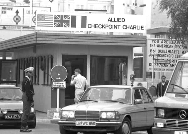 An Allied MP on duty at Checkpoint Charlie. Could we see similar scenes on the streets of Edinburgh?