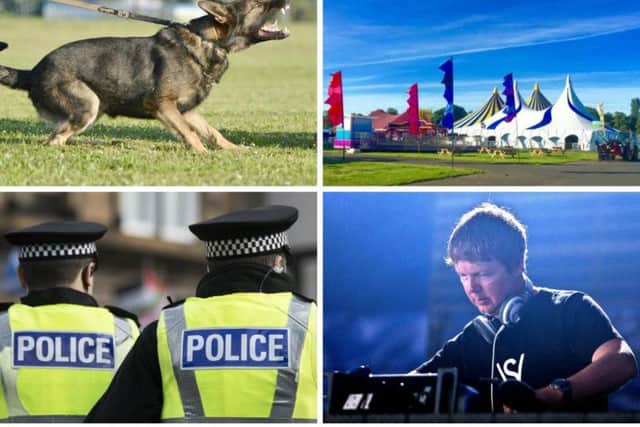 Police and sniffer dogs will be searching all music fans attending the EH1 Festival. JPI Media/ Marcel Jancovic-Shutterstock.