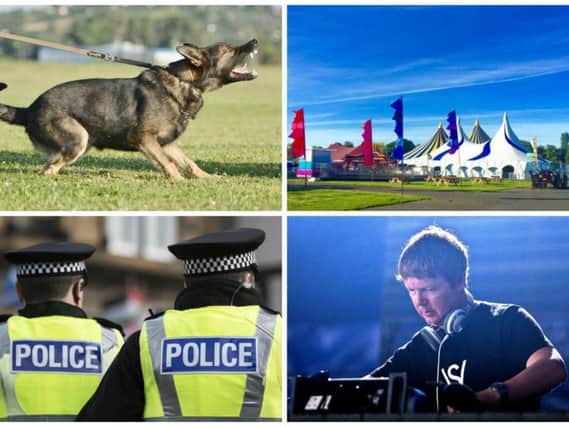 Police and sniffer dogs will be searching all music fans attending the EH1 Festival. JPI Media/ Marcel Jancovic-Shutterstock.