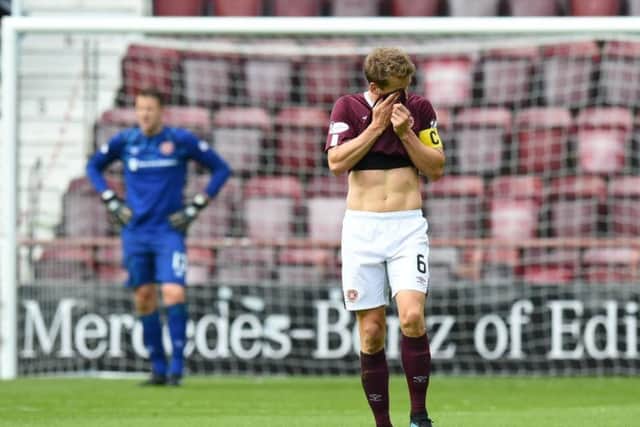 Hearts sit bottom of the Premiership. Picture: SNS