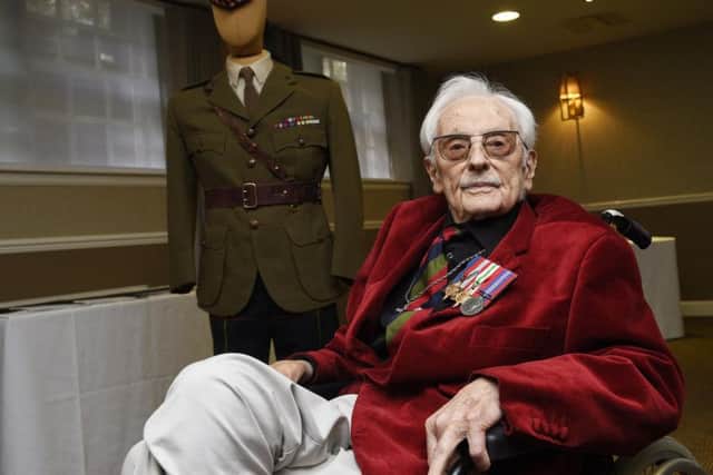 Proud: Jack Barnetson served with the Royal Scots