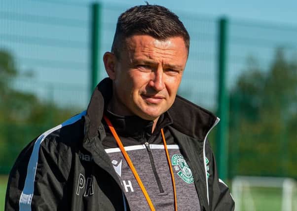 Hibernian manager Paul Heckingbottom laid out his derby plans at HTC