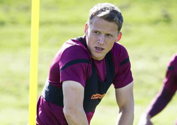Christophe Berra feels one win can spark Hearts season. Pic: SNS