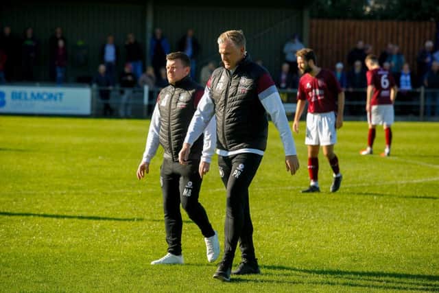 Mark Bradley and assistant Paul Ronald