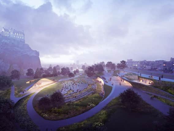 The new-look events arena in West Princes Street Gardens would replace the existing Ross Bandstand.