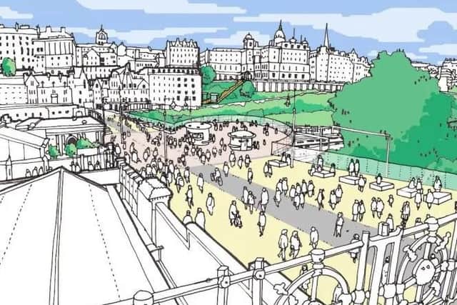 Waverley Bridge could be shut to traffic and become a plaza