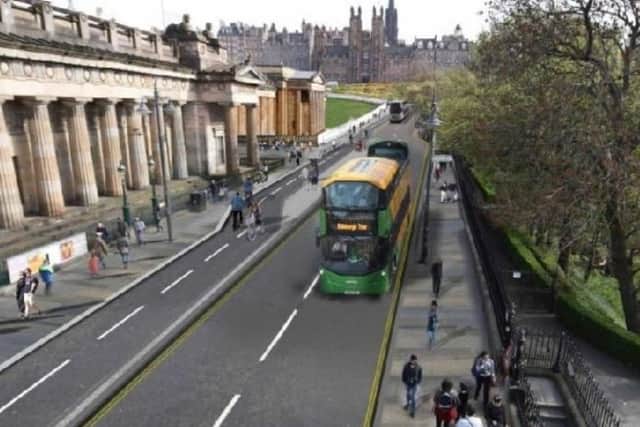 Integrated cycle lanes will be installed on George IV Bridge