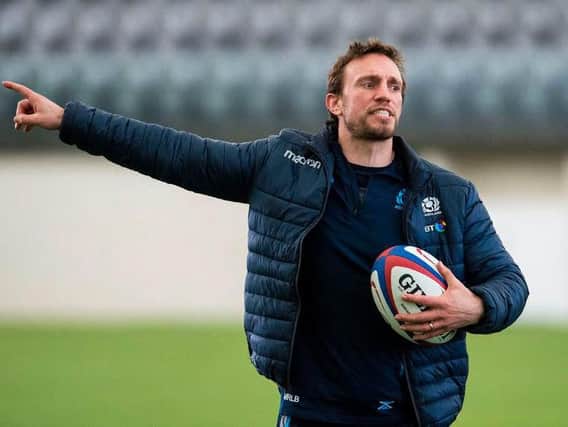 Scotland assistant coach Mike Blair is confident Scotland can deal with bad weather in Yokohama tomorrow. Picture: SRU/SNS