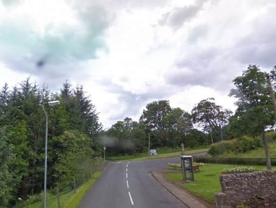 The 75-year-old motorcyclist died after colliding with a tree when he left the B6357 near Bonchester Bridge in Hawick. Picture: Google Maps