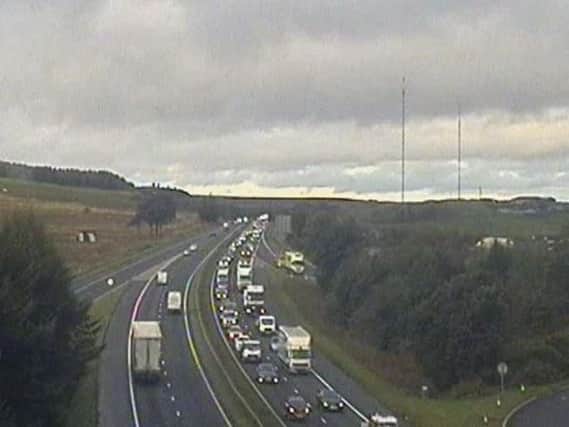 Queues on the M8 near Shotts
