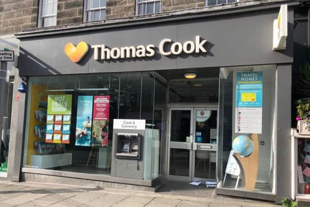 Thomas Cook, on Hanover Street, which has closed.