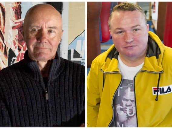 Irvine Welsh (left) has told of his grief over the alleged murder of Edinburgh gym boss Bradley Welsh (right).