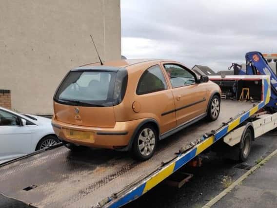 This car was seized by Police Scotland (Photo: Police Scotland)