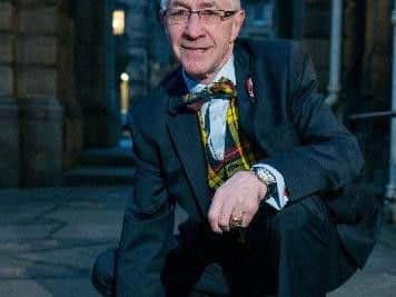 Ken Buchanan receives his Edinburgh Award in 2017. Picture: Ian Georgeson.